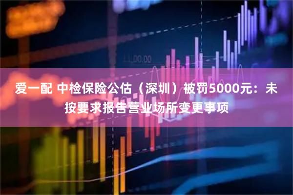 爱一配 中检保险公估（深圳）被罚5000元：未按要求报告营业场所变更事项